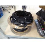Large reel containing 3 core cabling with small quantity of mixed cabling