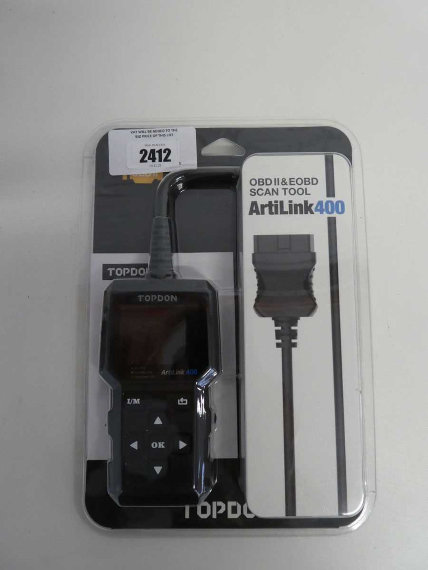 +VAT TOPDON ArtiLink 400 OBD II & EOBD Scan Tool