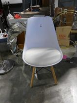 +VAT Modern white bayside dining chair