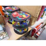 2 reels containing approx. 160 LED multi coloured pine cone Christmas lights