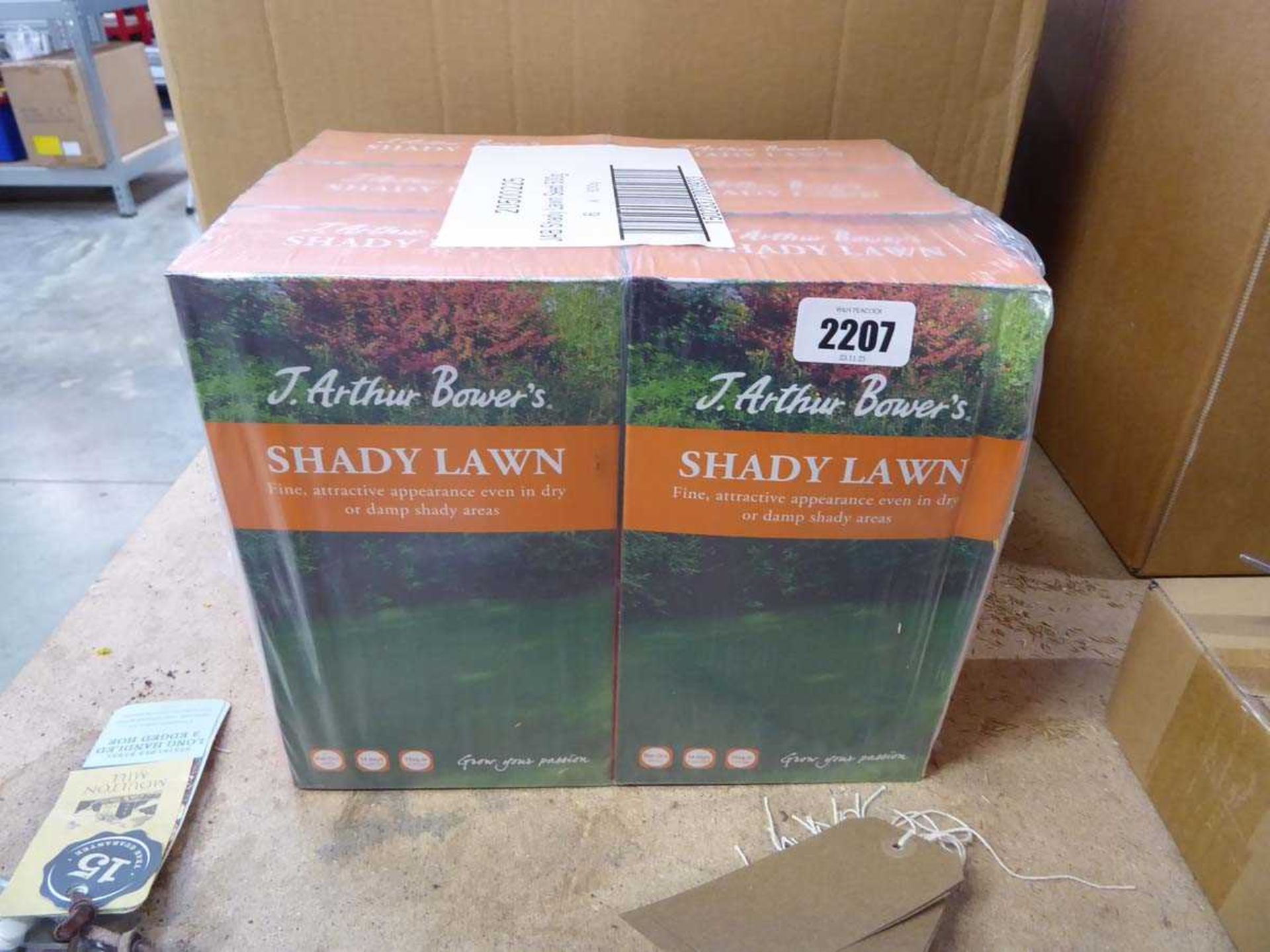 6 500g boxes of J. Arthur Bowers lawn seed