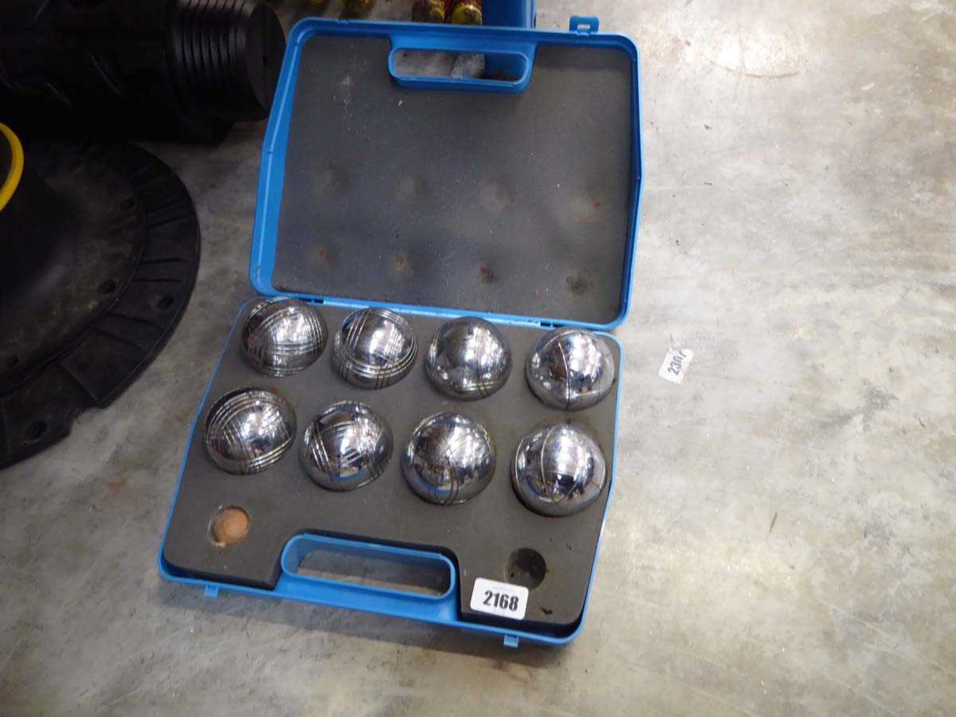 Cased boules petanque set