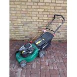 Qualcast hand propelled petrol lawnmower