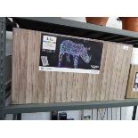 +VAT Boxed Noma 1.1m colour changing remote control LED light up wicker rhino