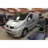 Renault Trafic in silver, first registered 27.09.2008, registration plate CE58 WWV, diesel, MOT