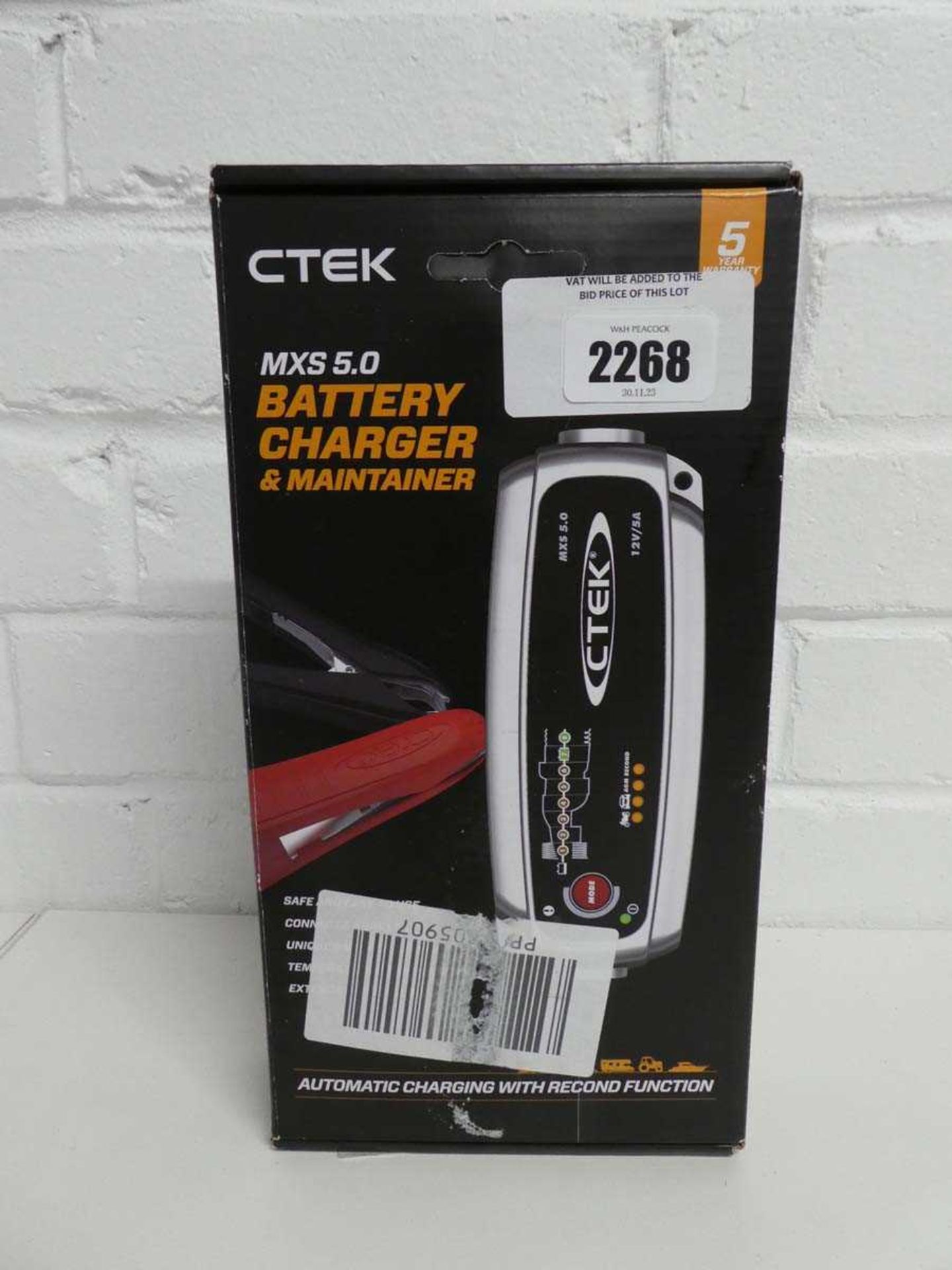 +VAT CTEK MXS 5.0 Battery Charger & Maintainer