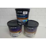 +VAT 2 10kg tubs of Bostik masonry rapid setting cement in grey with 10kg tub of Bostik ready