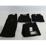 +VAT 4 pairs of Lee Cooper work trousers, sizes 34 by 31, 38 by 31, 34 by 29, UK 16