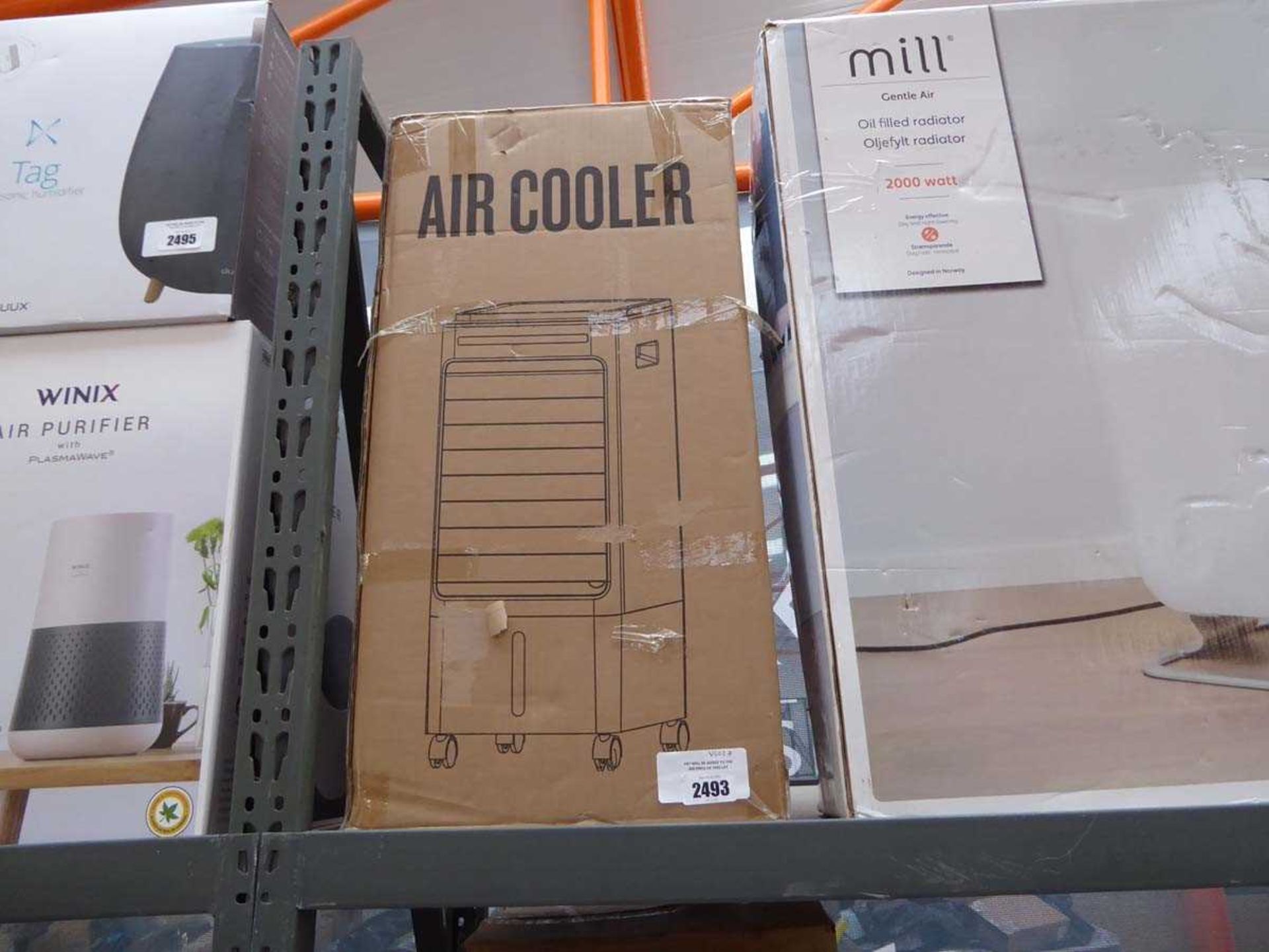 +VAT Boxed 4 wheeled mobile air cooler