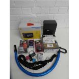 +VAT Quantity of mixed security items incl. boxed Yale mini electronic safe, combination lockable