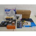 +VAT Quantity of mixed electrical products, to include a boxed Foxwell multi system scanner, a
