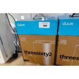 +VAT Boxed Duux Threesixty 2 heater in black