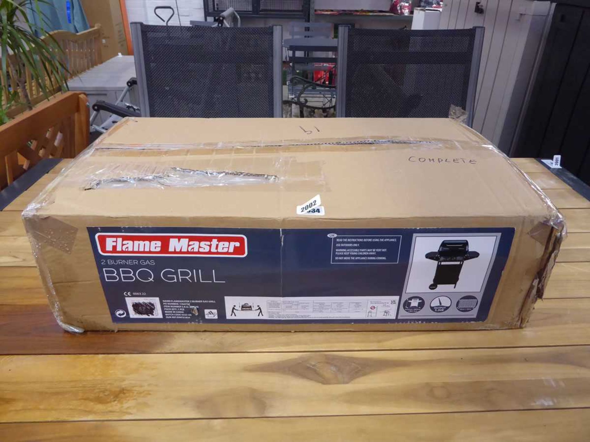 Boxed Flamemaster 2 burner gas BBQ