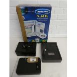 +VAT Boxed Comsafe S_64 EL electronic wall mounted key cabinet together with 2 combination locking