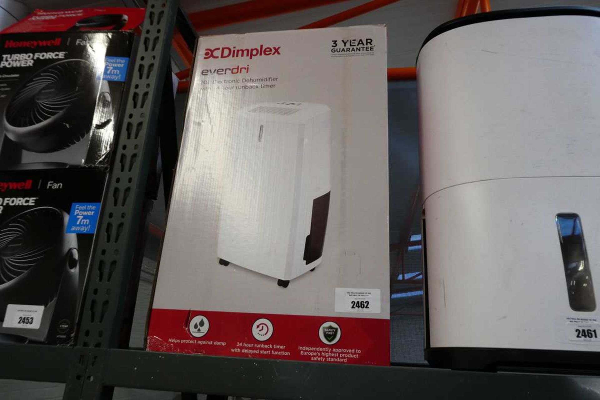 +VAT Boxed Dimplex Everdri 20L electric dehumidifier