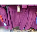 +VAT Columbia fleece full zip jacket in purple (size M)