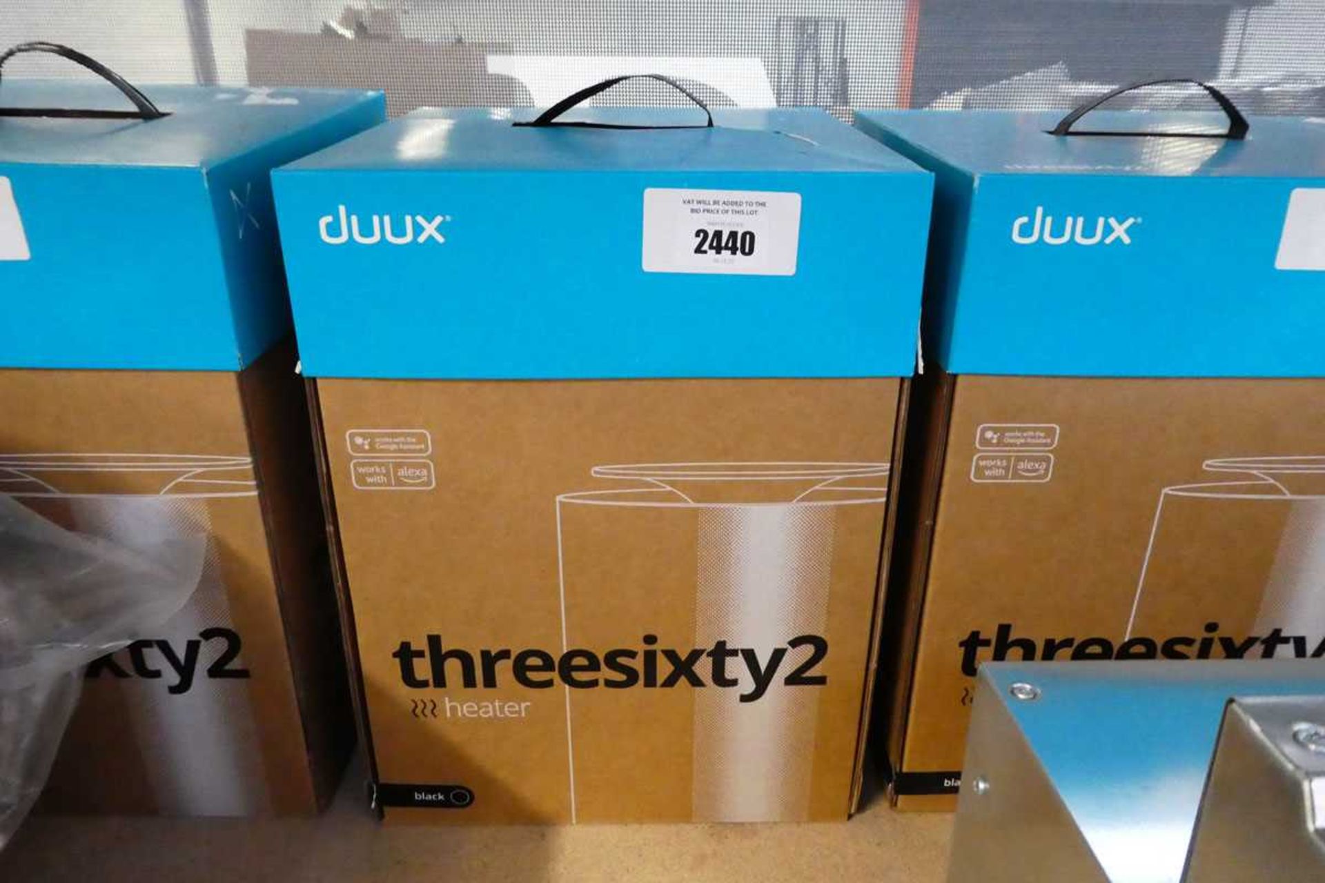 +VAT Boxed Duux Threesixty 2 heater in black