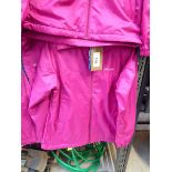 +VAT Columbia fleece lined full zip rain jacket in pink (size S)