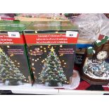 +VAT Boxed table top ceramic LED light up Christmas tree