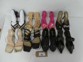 +VAT 8 pairs of heels in various styles and sizes to include Simmi, EGO etc