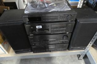 +VAT Pioneer Seperates hifi system incl. double cassette tape deck (CTZ57OWR), stereo amplifier (A-