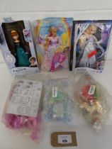 +VAT Barbie Dreamtopia, Disney Frozen Anna, Disney Frozen II Elsa, 2 LOL Fashion Show dolls with