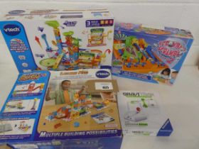 +VAT Vtech Marble Rush launchpad, Gravitrax expansion pack, Screwball Scramble Level 2 and Vtech