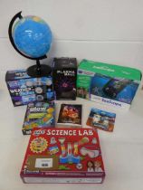 +VAT Science Made 5 in 1 weather station, globe, SeaScope, plasma ball, glow in the dark solar