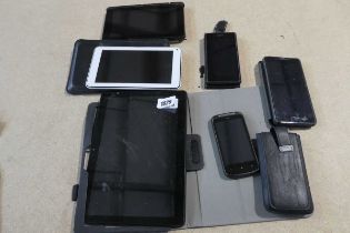 Collection of various redundant tablets and phones for spares and repairs
