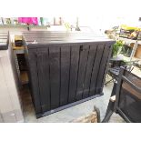 +VAT Keter black 2 door bin store with lift top roof