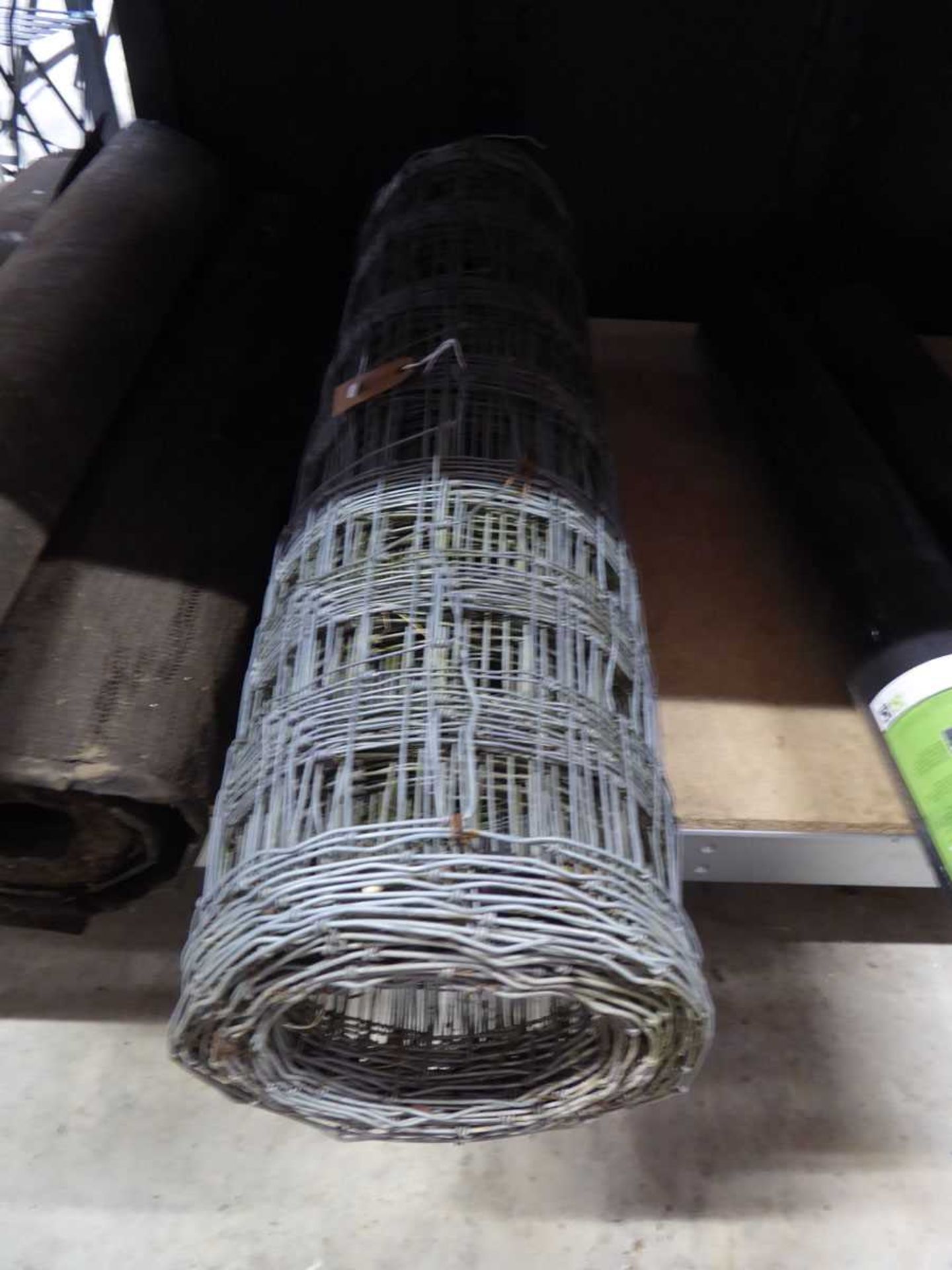 Roll of metal wire garden fencing