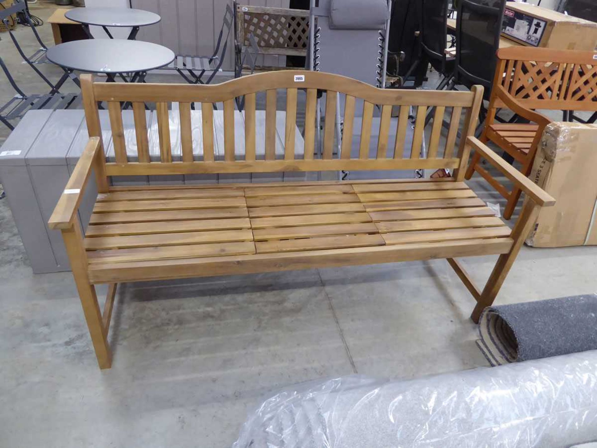 3 seater garden bench with fold up table