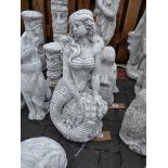 Mermaid concrete ornaments