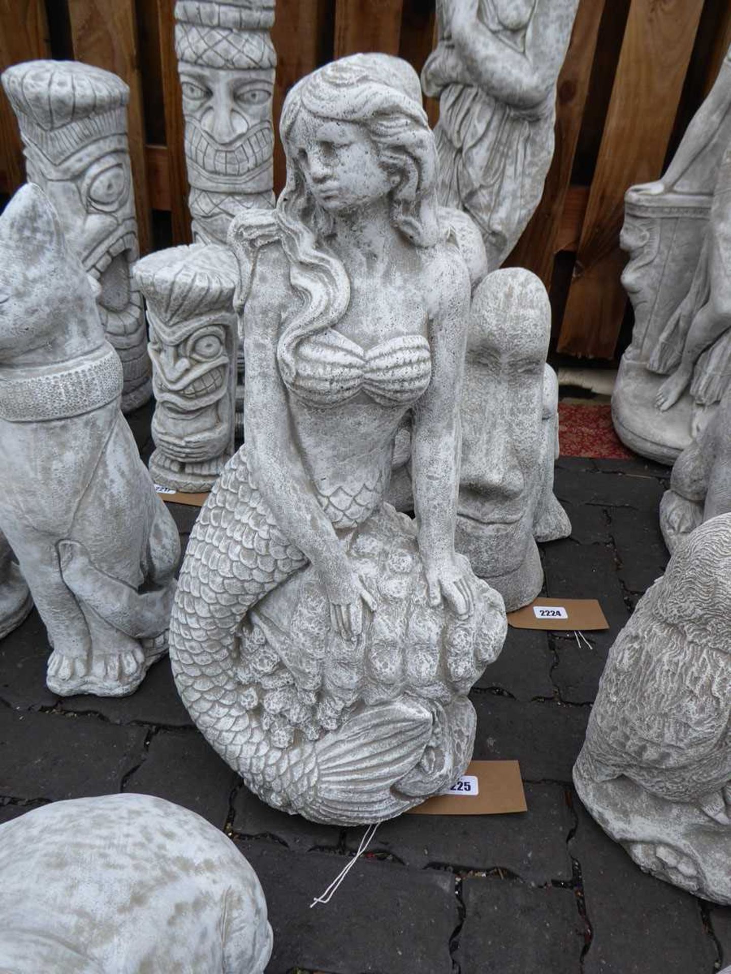 Mermaid concrete ornaments