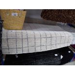 +VAT White and grey checkered rug