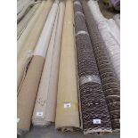 +VAT Large roll of light brown carpet