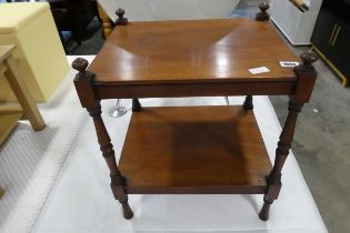 Mahogany 2 tier stand