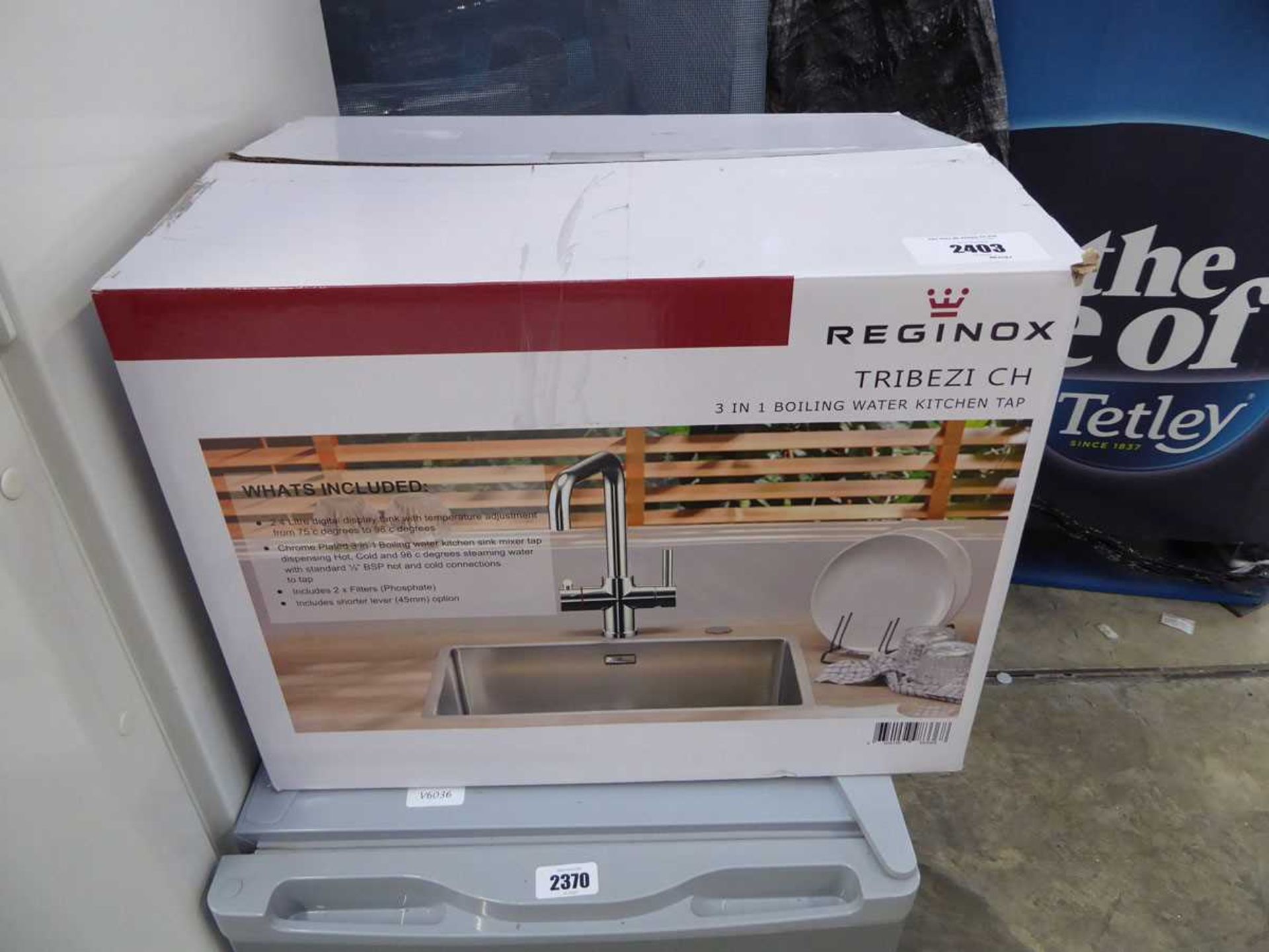 +VAT Boxed Reginox Tribezi CH 3 in 1 boiling water kitchen tap