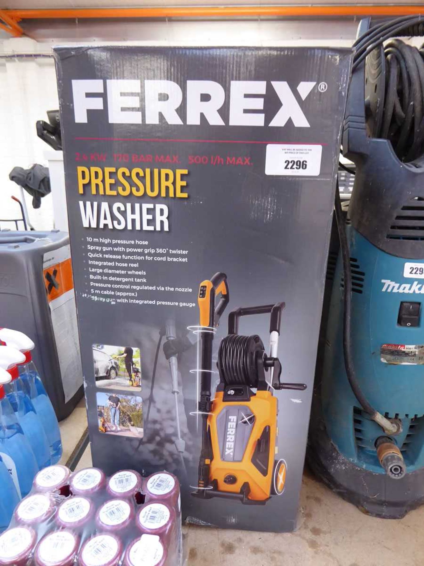 +VAT Boxed Ferrex electric pressure washer