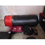 Lonsdale ceiling mounted punch bag with boxing gloves