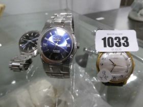 3 wristwatches incl. Citizen Eco-Drive, Tissot and Seiko