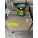 +VAT 2 boxes containing 10 rolls each of Oakey liberty green 5m lengths of 115mm sand paper (60