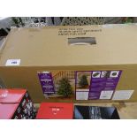 +VAT Boxed 4' pre-lit artificial Christmas tree with warm white and multicoloured light settings