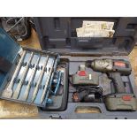 Makita chissel set and a Ingersol-Rand battery powered nut runner