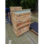 Quantity of wooden storage crates