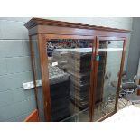 +VAT Large dark wood display cabinet