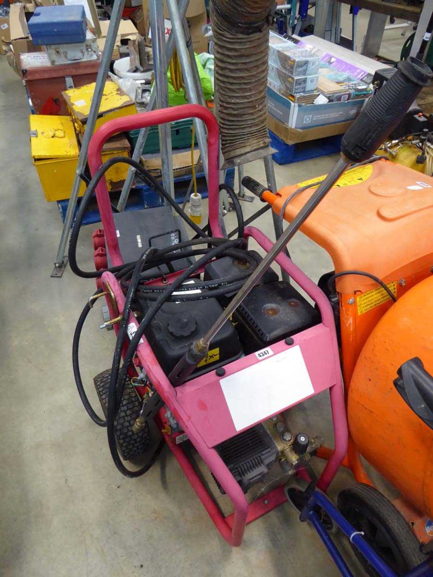 Petrol powered pressure washer