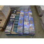 +VAT Pallet containing golden select laminate flooring and a pack of vinyl flooring