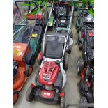 Alko silver petrol powered rotary mower with grass box