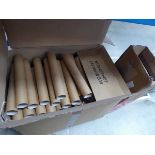 +VAT 2 boxes of small postal tubes and film